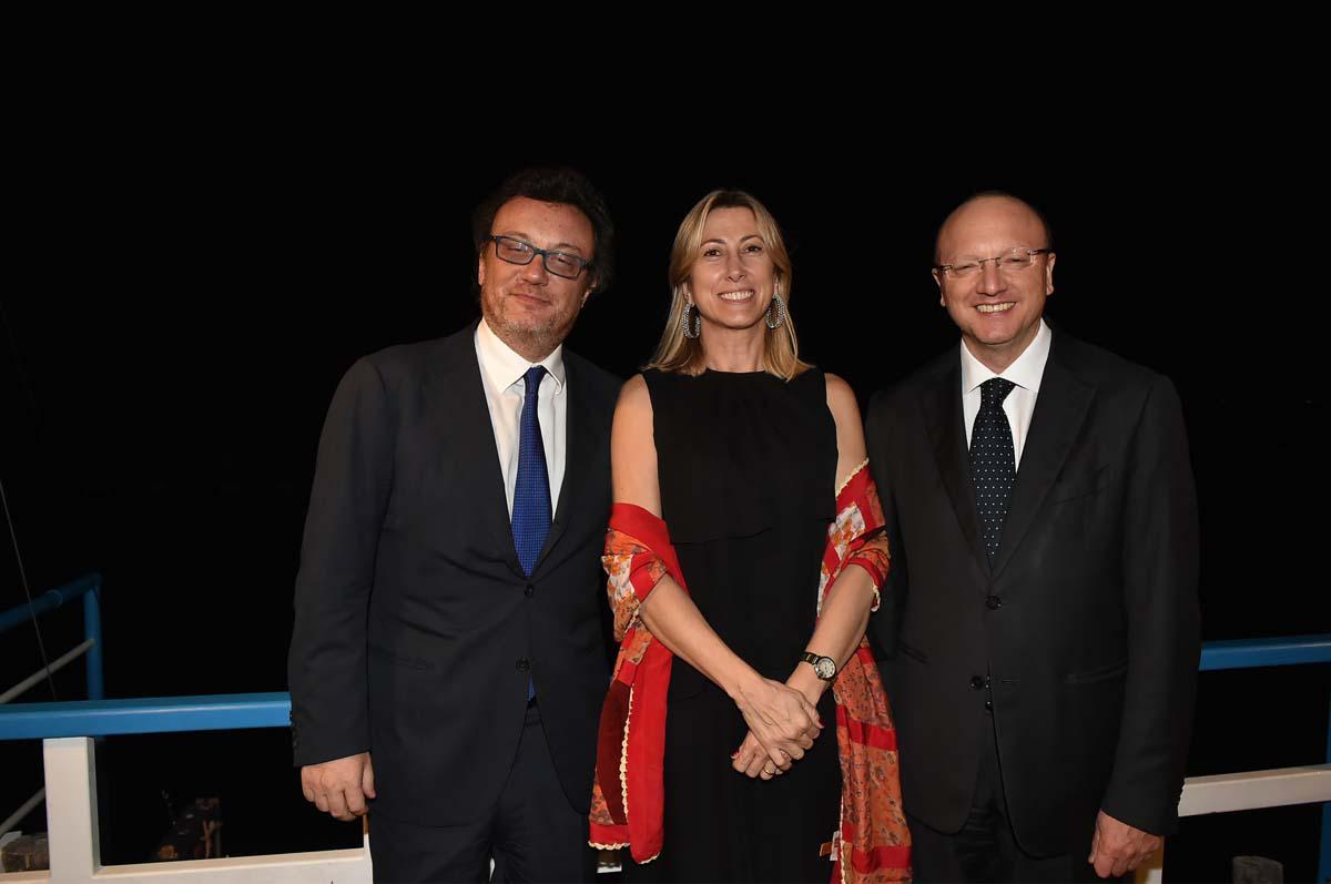 Mario Orfeo, Simona Agnes e Vincenzo Boccia (Foto Stefano Guidoni)