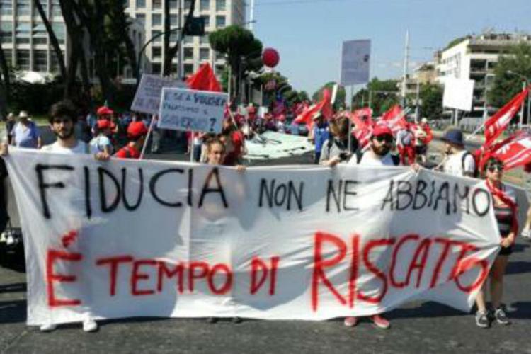 Roma, Cgil in piazza contro nuovi voucher: 