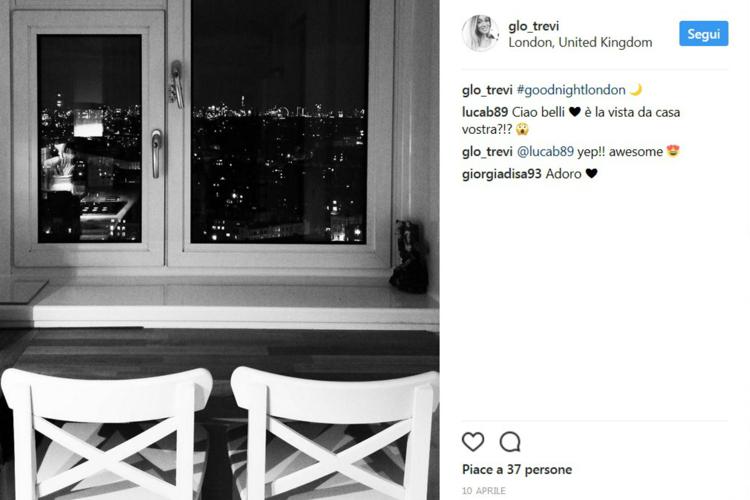 'Che vista meravigliosa', il post di Gloria dalla Grenfell Tower