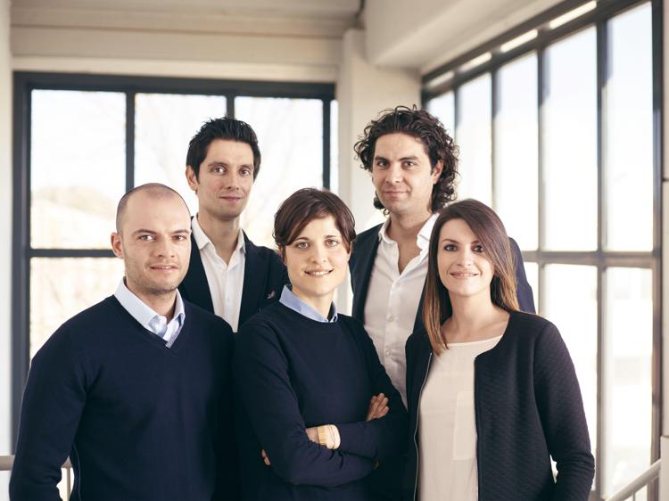 da sinistra Gabriele Bianchi,  Andrea Nardi , Laura Nardi,  Alessandro Nardi e  Giulia Bianchi