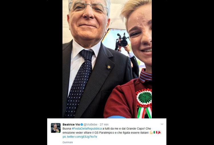 Bebe Vio e il selfie con Mattarella: 