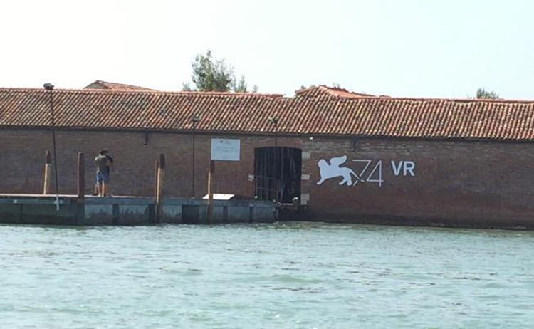 L'ingresso di Venice Virtual Reality sull'isola del Lazzaretto Vecchio