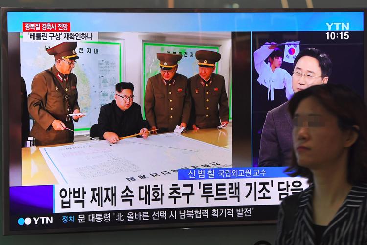 Il leader nordcoreano Kim Jong-Un in un servizio televisivo (AFP PHOTO) - (AFP PHOTO)