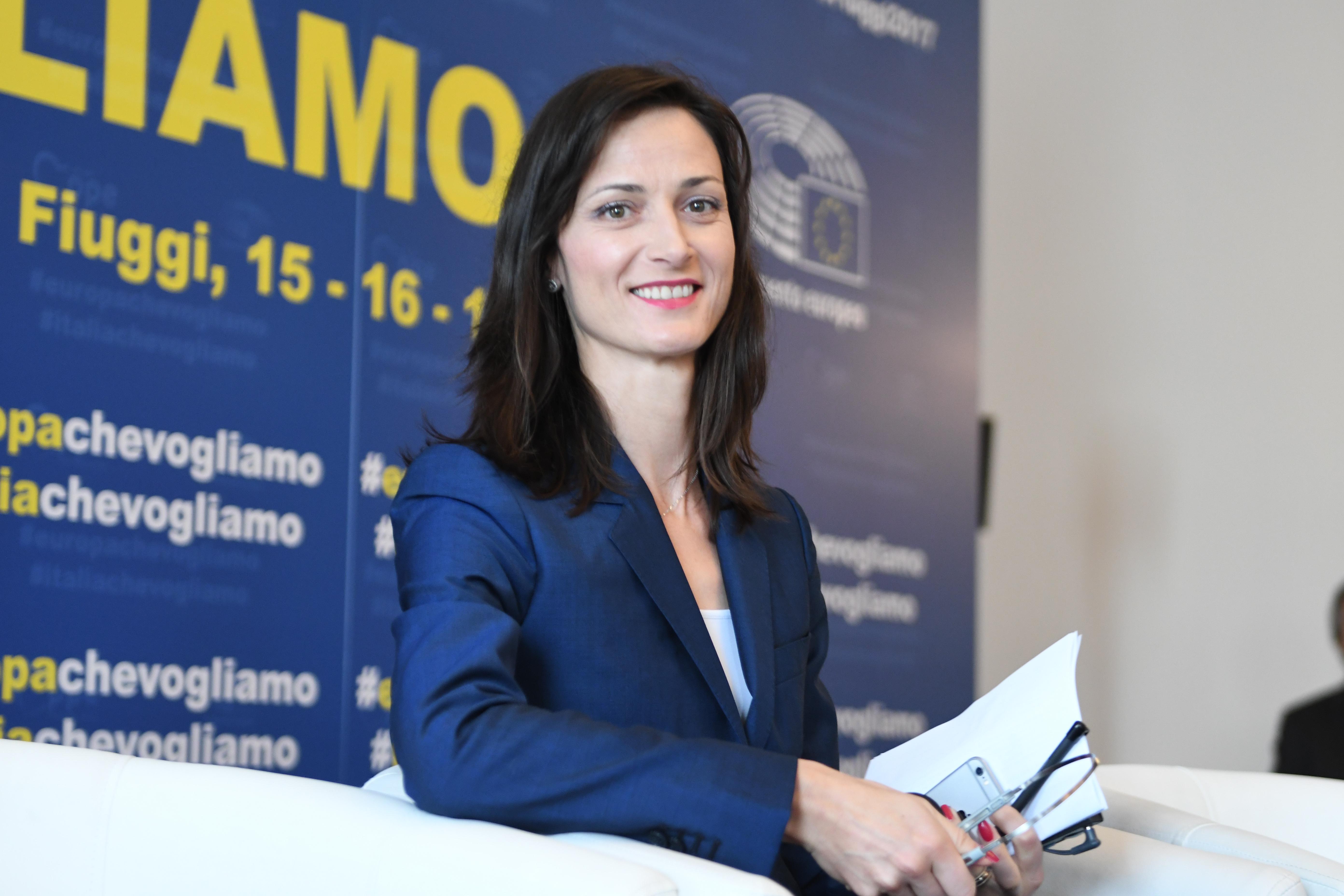 Mariya Gabriel, commissario europeo per l'economia e la società digitale, (Foto AdnKronos)