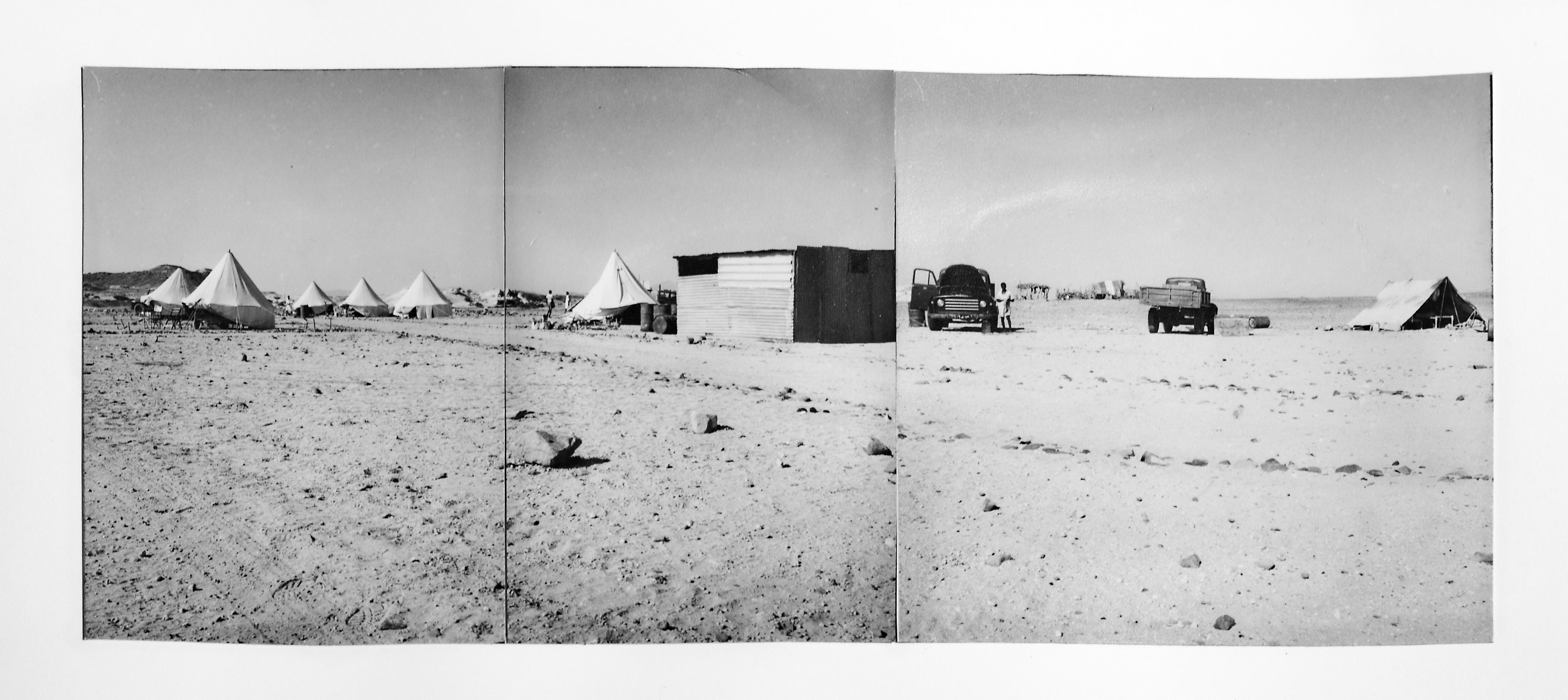 Panoramica dell’accampamento di Et dell’Agip mineraria. Sudan, 1960 (Archivio storico Eni)