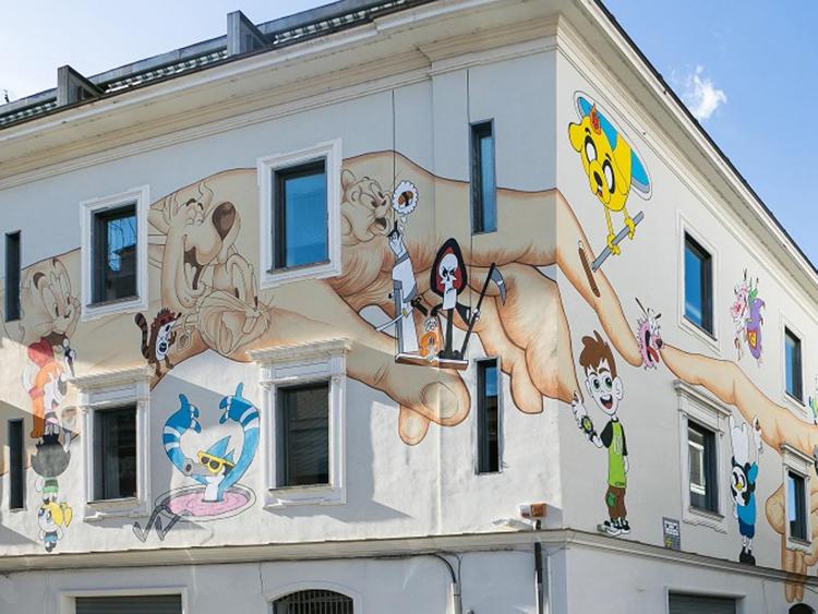 Tv: Cartoon Network compie 25 anni e festeggia con murale su sede romana