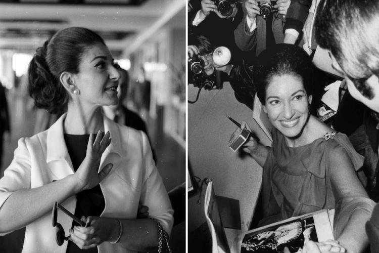 Maria Callas. (foto a sinistra Gianni Napoli; a destra Afp) - AFP