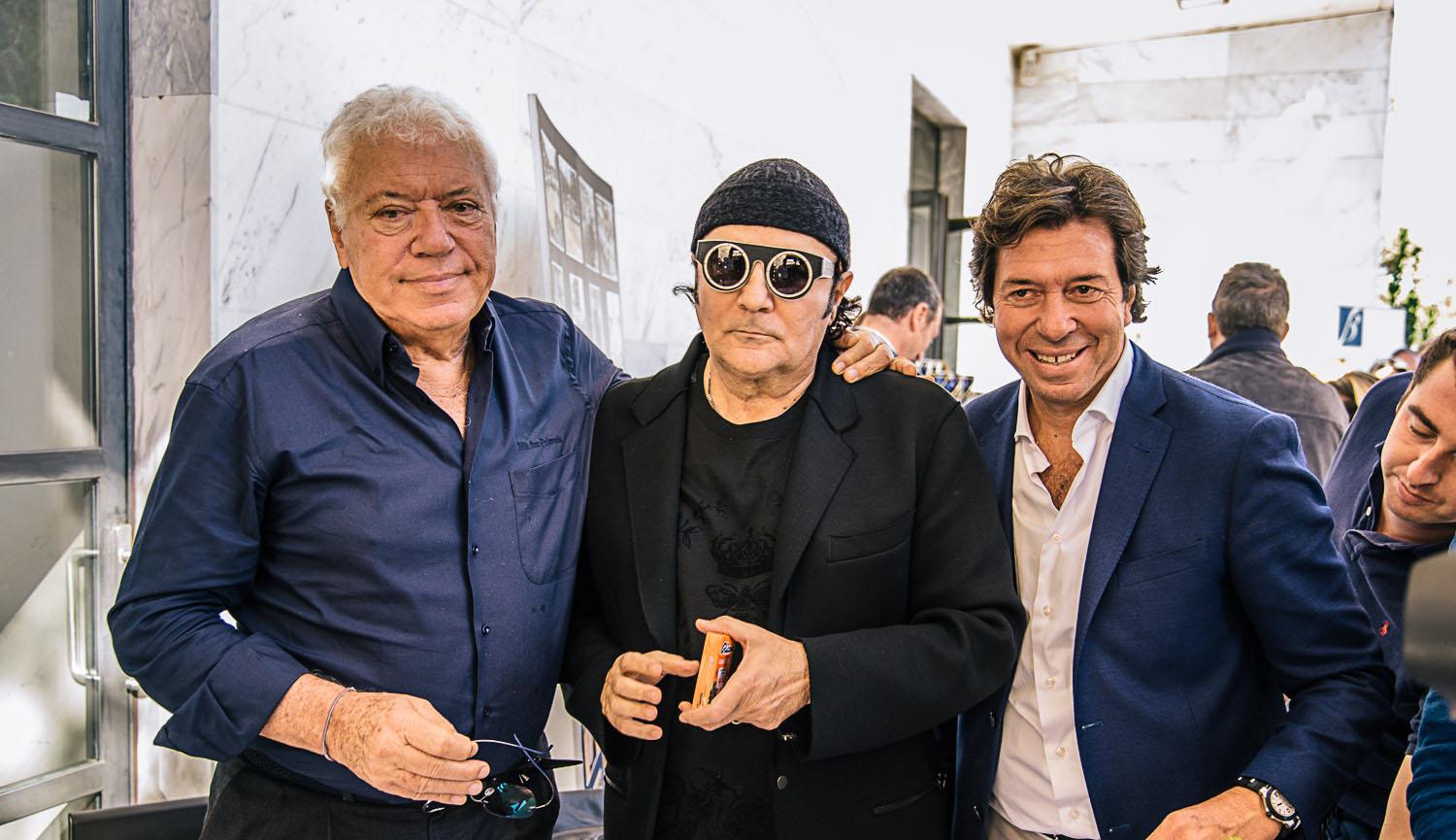 Da sinistra, Nicola Pietrangeli,Renato Zero, Giorgio Meneschincheri
