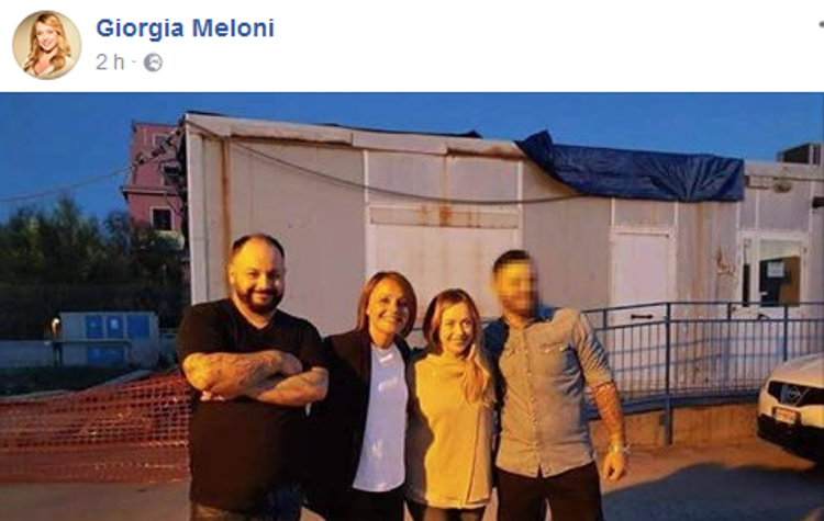 (Dall'account  Facebook di Giorgia Meloni)