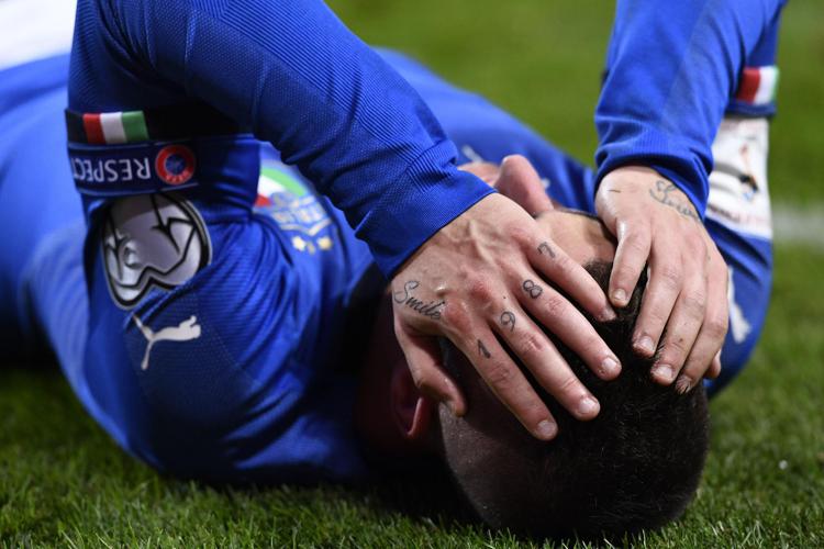 Marco Verratti dopo l'eliminazione dai Mondiali dell'Italia (Afp) - AFP