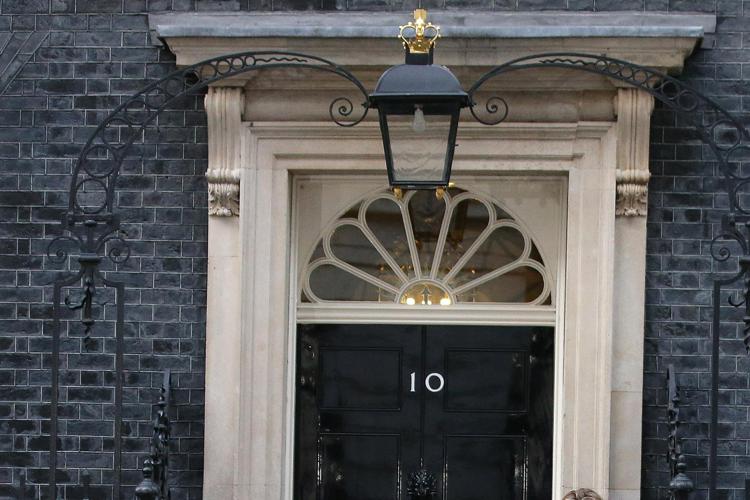 Il 10 di Downing Street a Londra,  sede del premier del Regno Unito (AFP PHOTO)