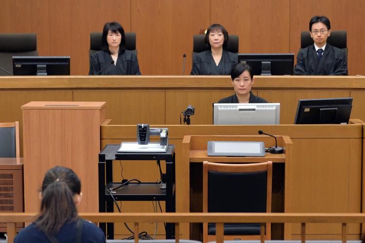 Il processo alla 'vedova nera' nella Corte distrettuale di Kyoto (AFP PHOTO)