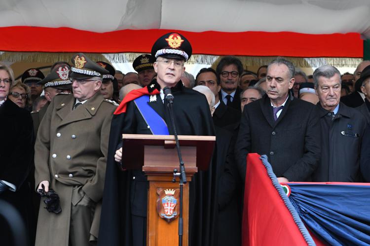 Cerimonia di avvicendamento nella carica di Comandante Generale dell’Arma dei carabinieri fra i generali Tullio Del Sette e Giovanni Nistri (AdnKronos)