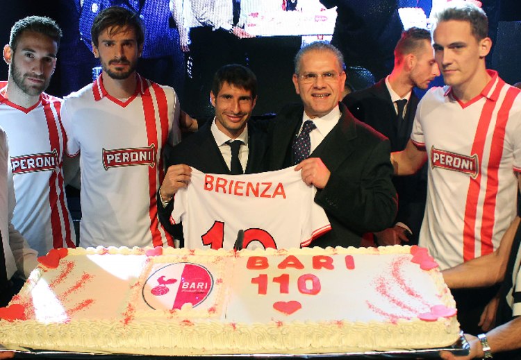Peroni e Bari calcio, maglia speciale per 110 anni storia