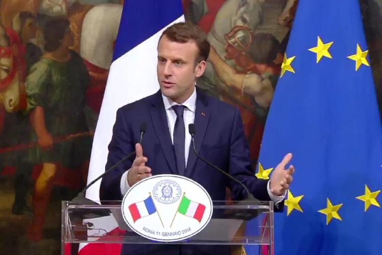 Macron lauds Italy on migration