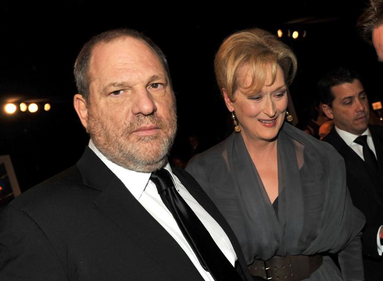 Harvey Weinstein con Meryl Streep (Afp) - AFP