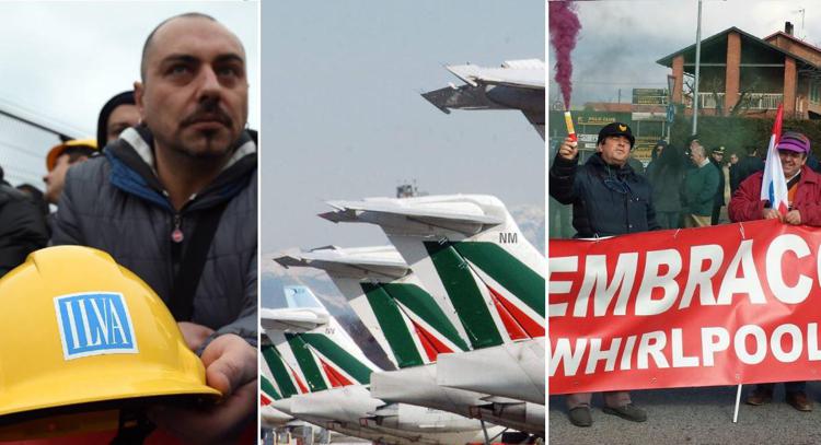 Ilva, Alitalia, Embraco: crisi e rabbia