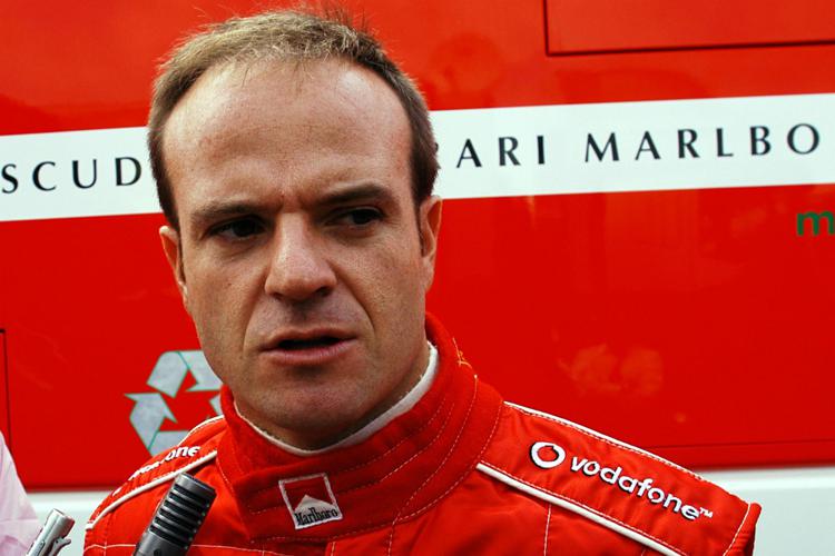 Ruben Barrichello nel 2003 quando correva con la Ferrari (Foto Fotogramma)