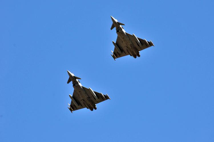 Due caccia Eurofighter (Fotogramma) - FOTOGRAMMA