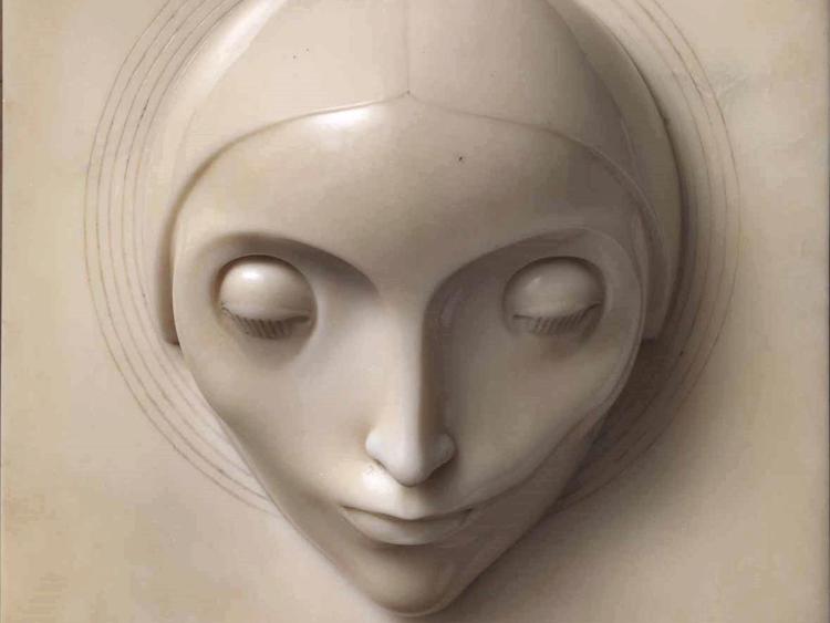 Adolfo Wildt: La concezione, 1921, marmo bianco di Carrara (particolare)