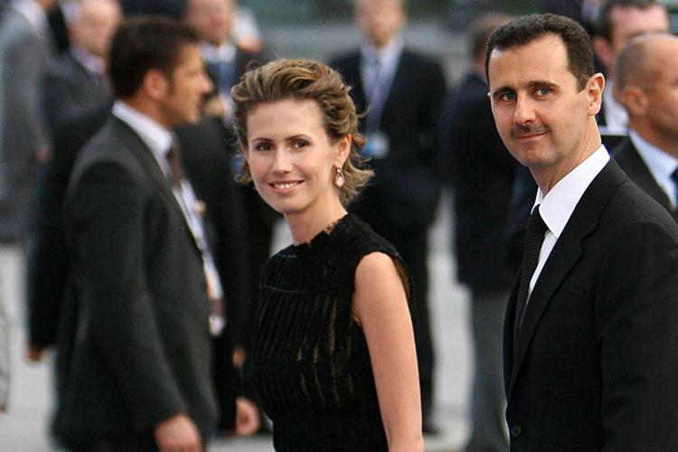 Asma al-Assad con il marito Bashar al-Assad (Fotogramma) - FOTOGRAMMA