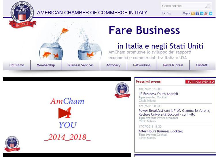 Camera Commercio americana in Italia, nuove nomine a vertici