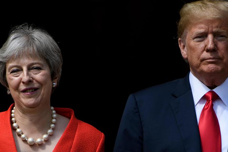 Theresa May e Donald Trump (Afp) - AFP