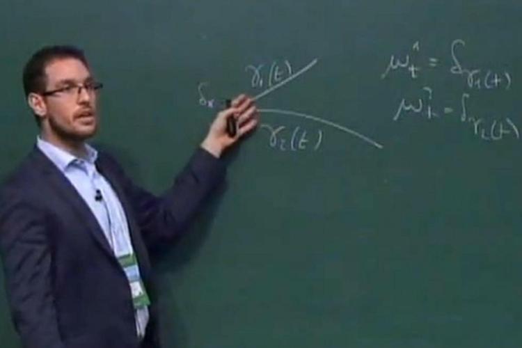 Alessio Figalli (fermo immagine da Youtube/Instituto de Matemática Pura e Aplicada)