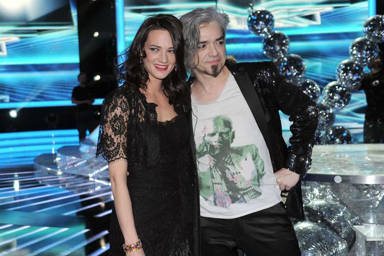 Asia Argento e Morgan insieme alla finale di X Factor 2012 (Ipa/Fotogramma)