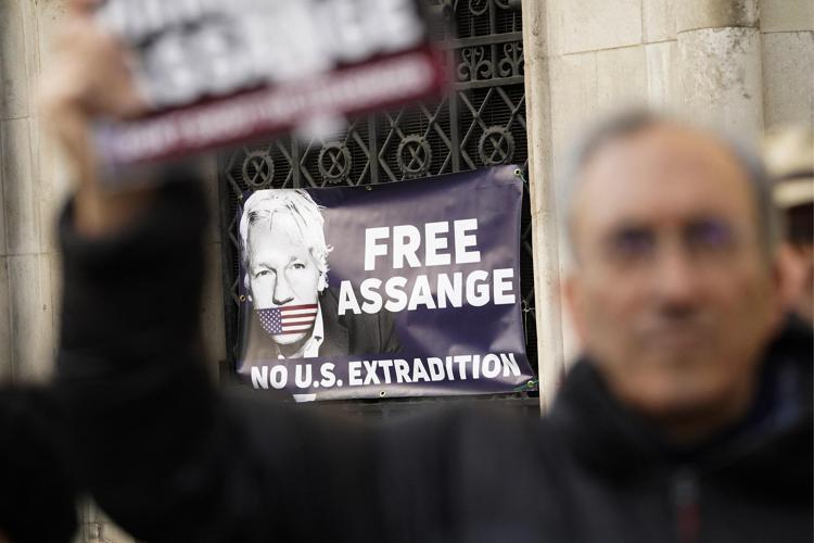 Manifestazione per Julian Assange  - (Afp)