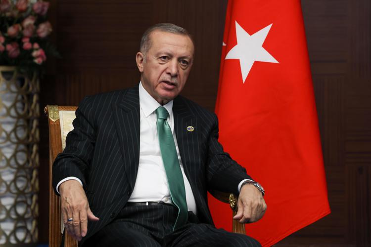 Il presidente turco Erdogan - Fotogramma /Ipa
