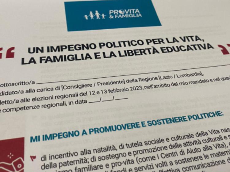 Elezioni regionali. Pro Vita Famiglia: candidati firmano manifesto per vita, famiglia e libertà educativa