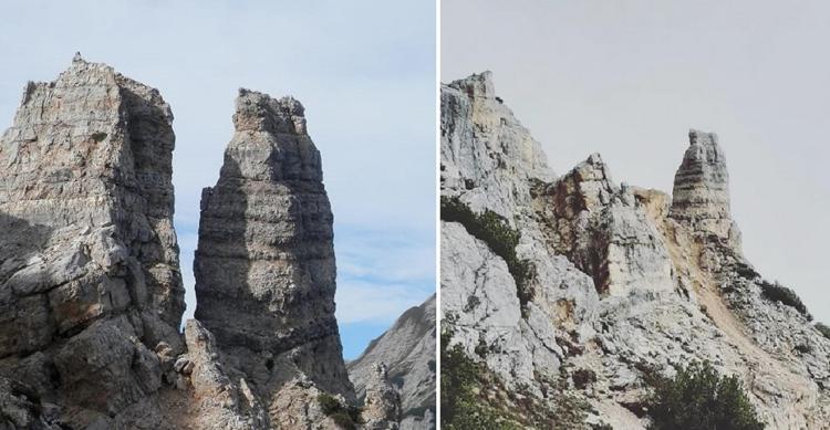 Frana sul Carega, crolla guglia dell''Omo': cambia lo skyline delle Piccole Dolomiti