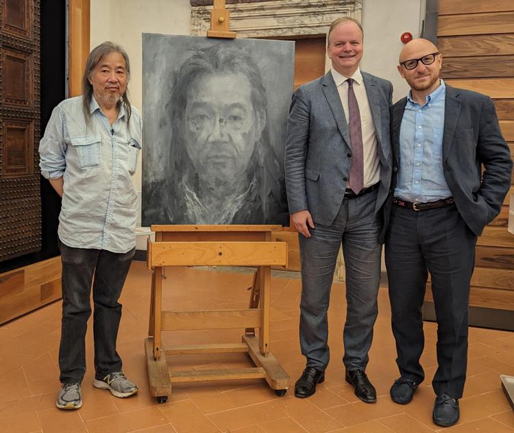 Il 'pittore di storie' Yan Pei-Ming dona il suo autoritratto agli Uffizi