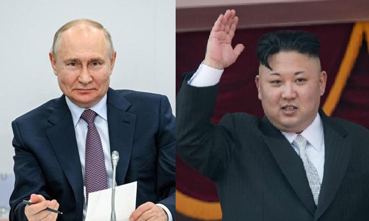 Vladimir Putin e Kim Jong-Un  - (Afp)