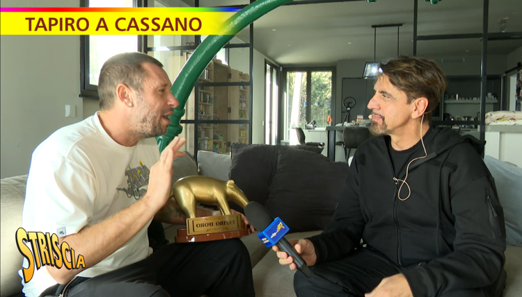 Antonio Cassano e Valerio Staffelli