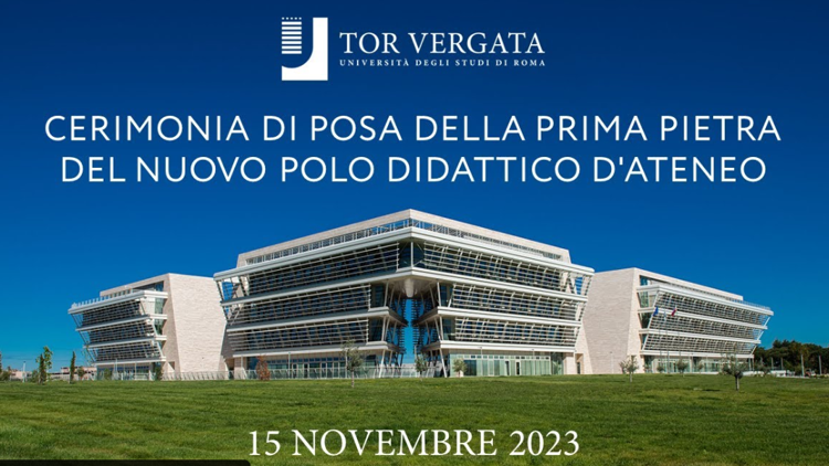 Università: Tor Vergata, posa della prima pietra del Nuovo Polo Didattico di Giurisprudenza - Segui la diretta dalle 11