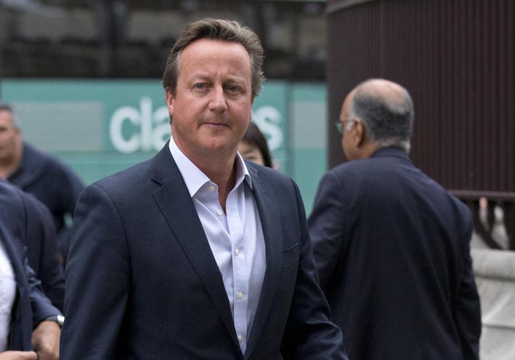 The UK's foreign minister David Cameron
