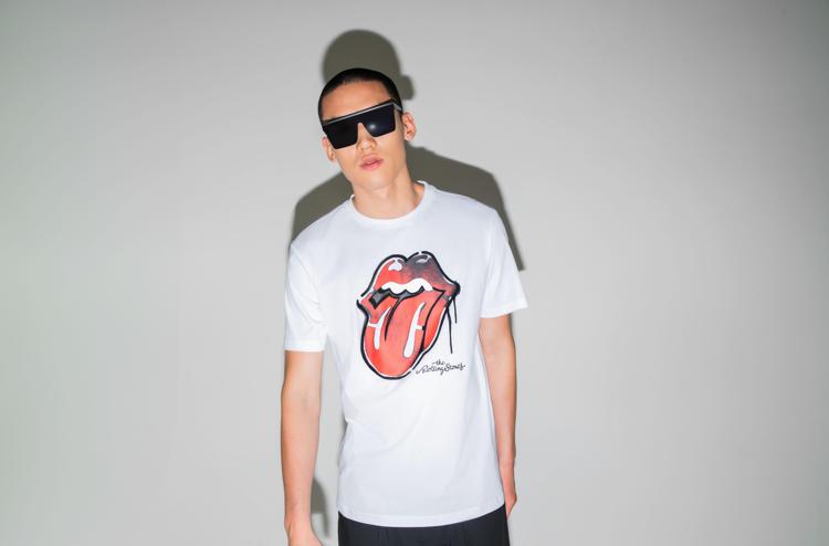 Una delle t-shirt della capsule Antony Morato Rolling Stones