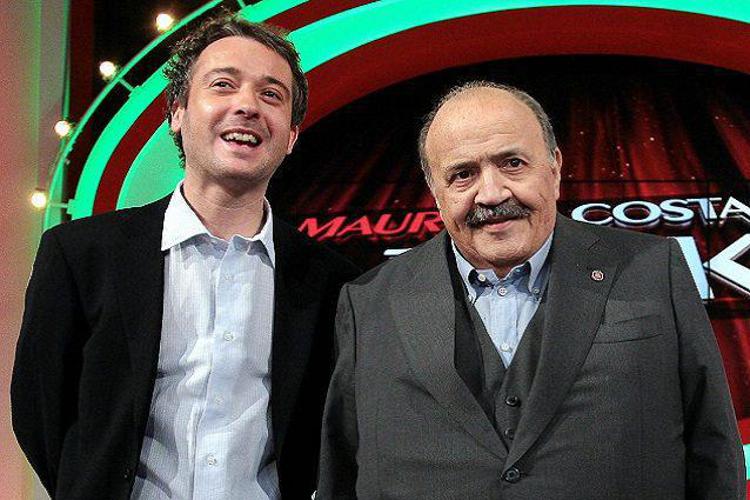Pierluigi Diaco e Maurizio Costanzo