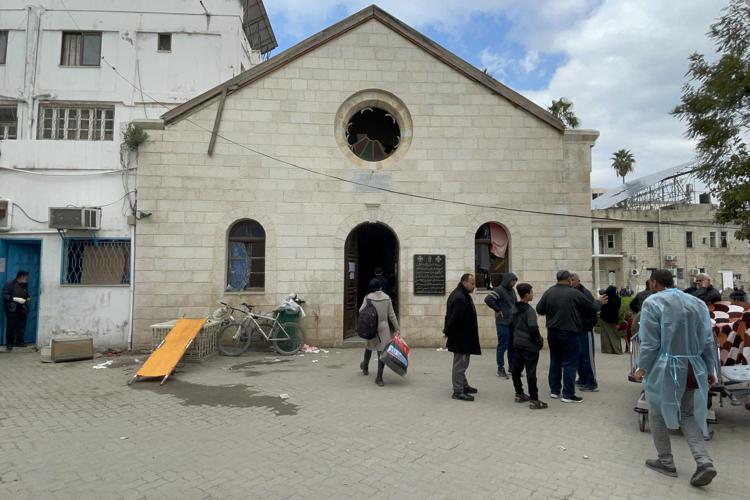 Una chiesa nella Striscia di Gaza - Afp