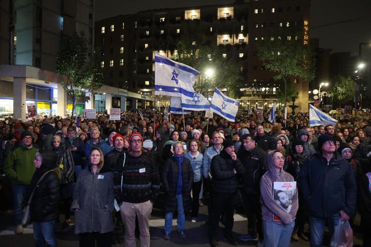 La manifestazione per la liberazione degli ostaggi a Gerusalemme - Afp