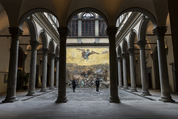 Una grande opera di Anselm Kiefer per il cortile Palazzo Strozzi