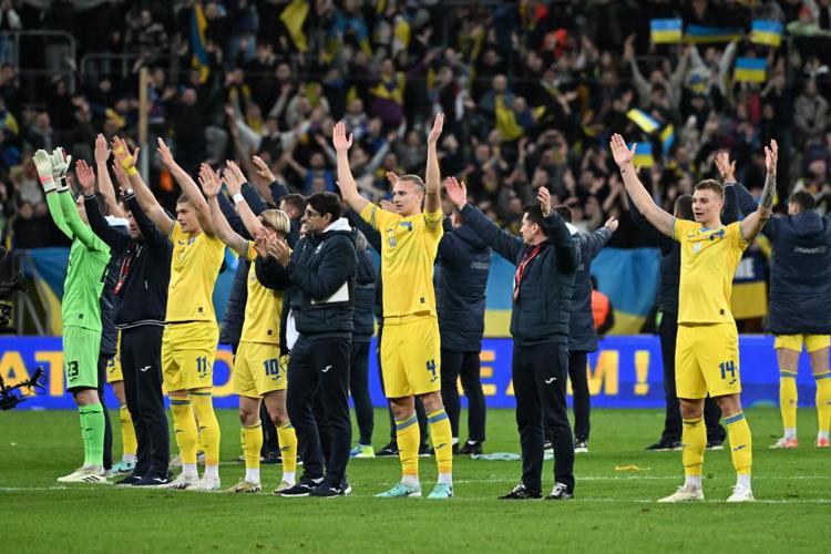 L'Ucraina festeggia la qualificazione a Euro 2024