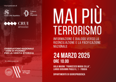 Convegno sul terrorismo all' Università di Foggia, Rettore: