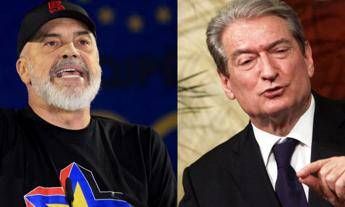 Edi Rama e Sali Berisha - Afp/Fotogramma