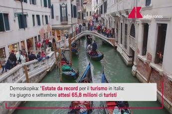 Turismo, in estate 2025 quasi 66 milioni di arrivi in Italia: +3,4%