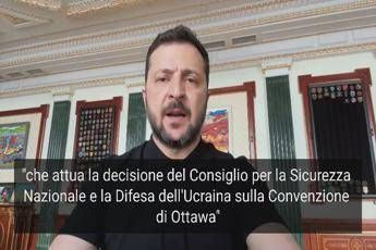 Ucraina, Zelensky annuncia la svolta sulle mine antiuomo: