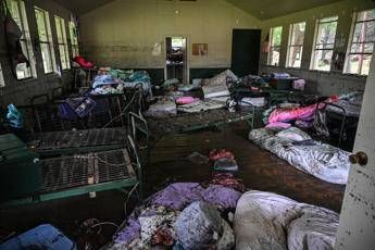 Camp devastato dall'alluvione in Texas - (Afp)