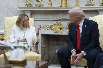 Giorgia Meloni e Donald Trump - (Ipa)